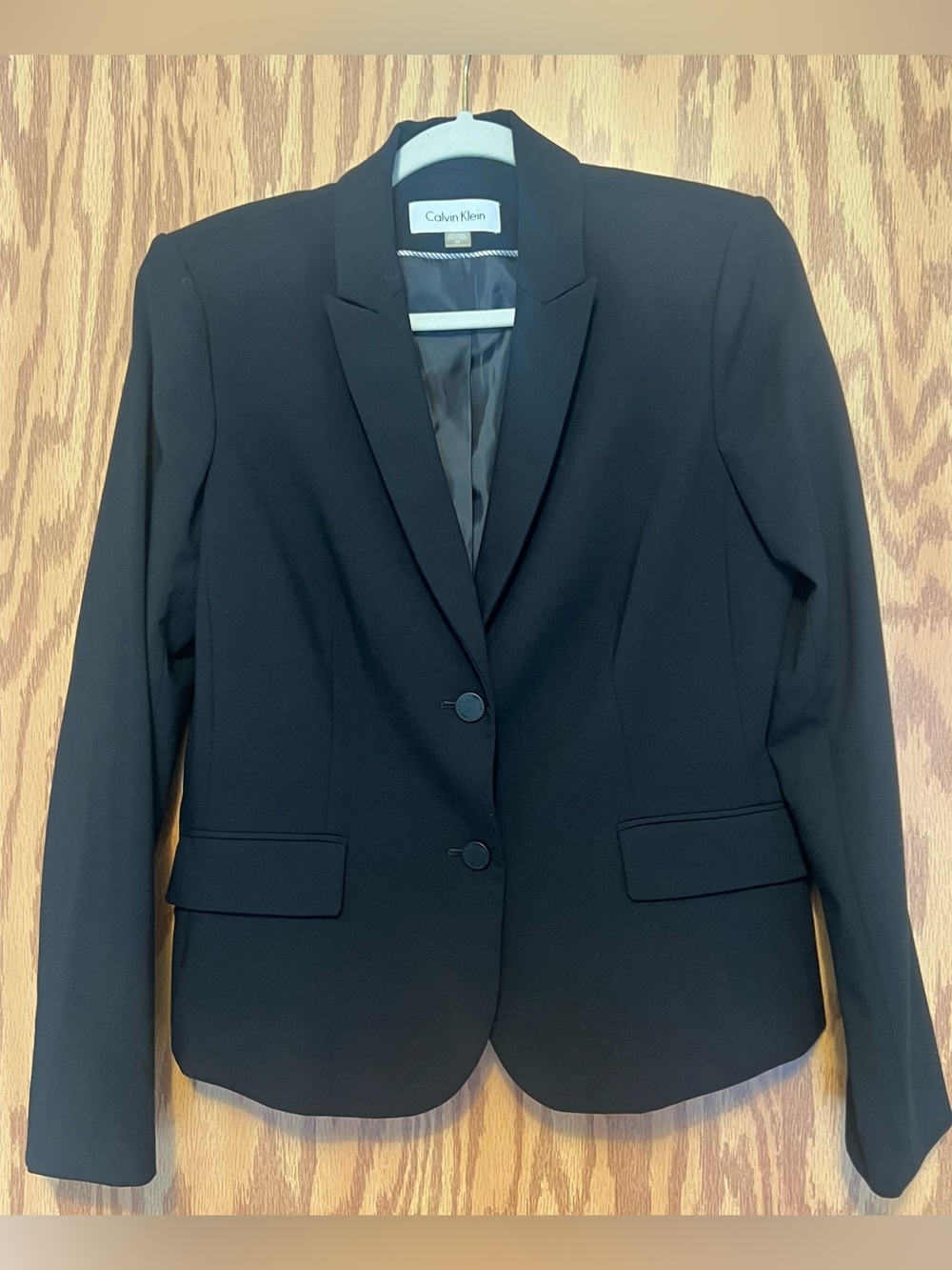 Calvin Klein Black Single-Breasted Women's Blazer